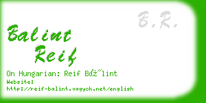 balint reif business card